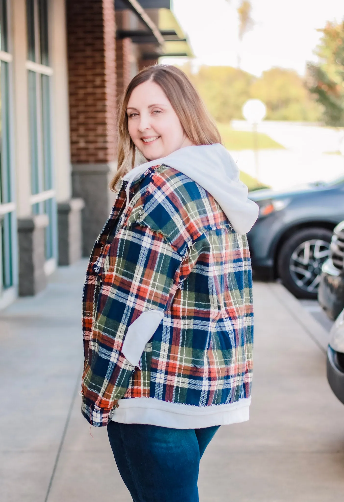 Spending Christmas in Plaid Shacket