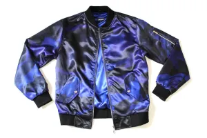Splatter Camo Bomber in Blue