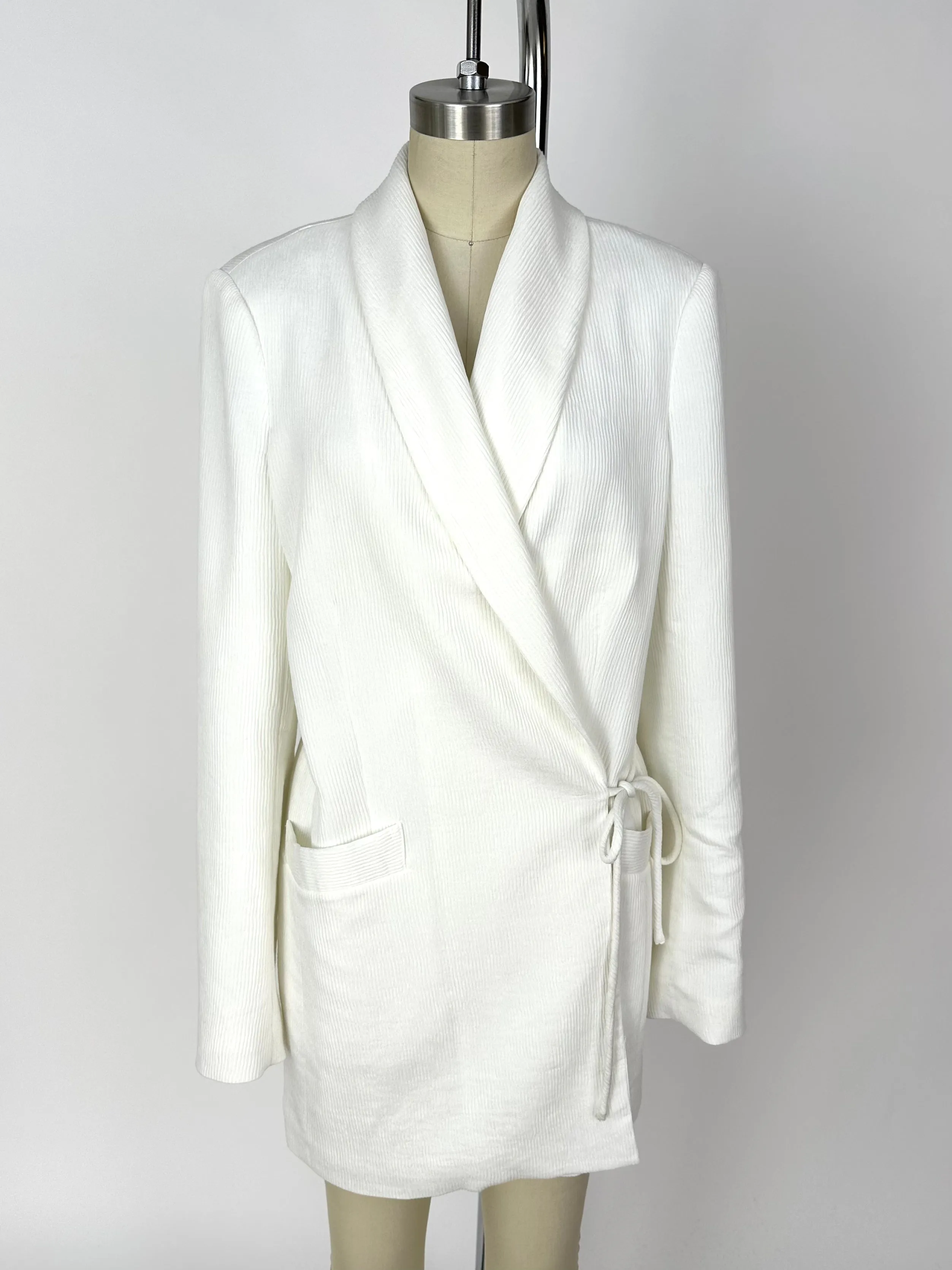 Staud Everly Blazer Wrap Mini Dress