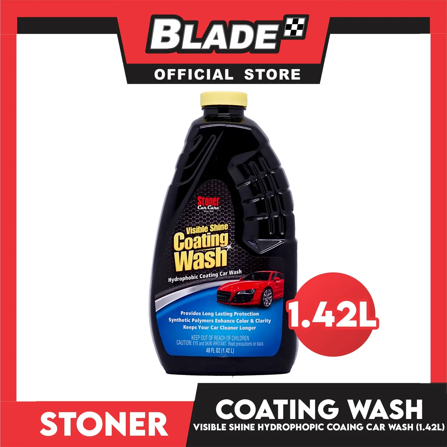 Stoner Visible Shine Coating Wash Hydrophobic Coating Car Wash 1.42L Long Lasting Protectant