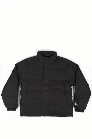 STUSSY SOLID PUFFER JACKET BLACK