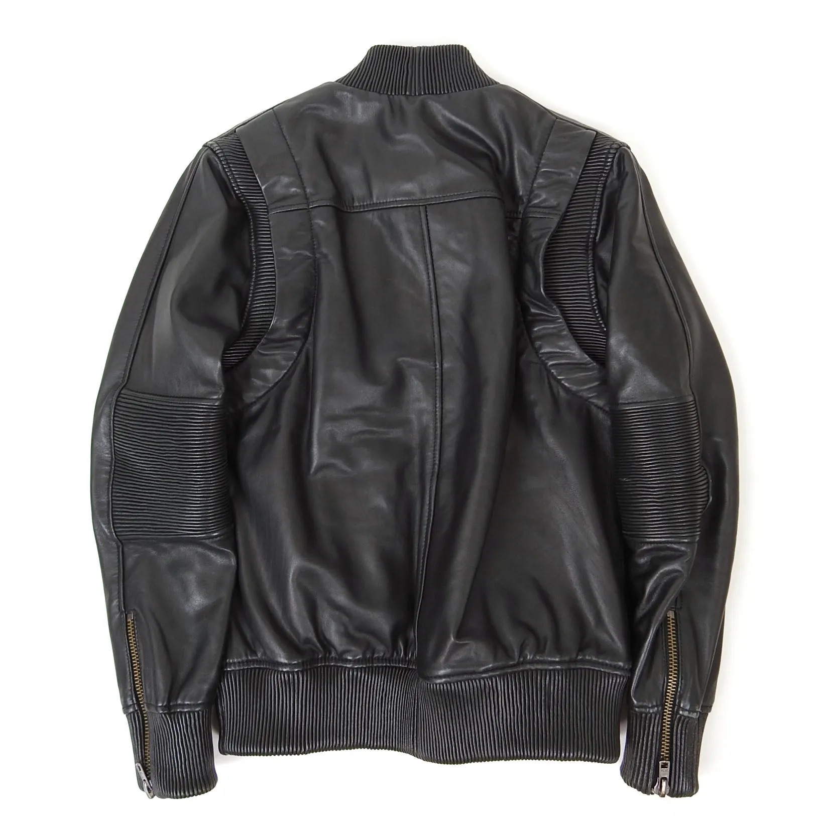 Surface To Air Leather Bomber Jacket Size Medium