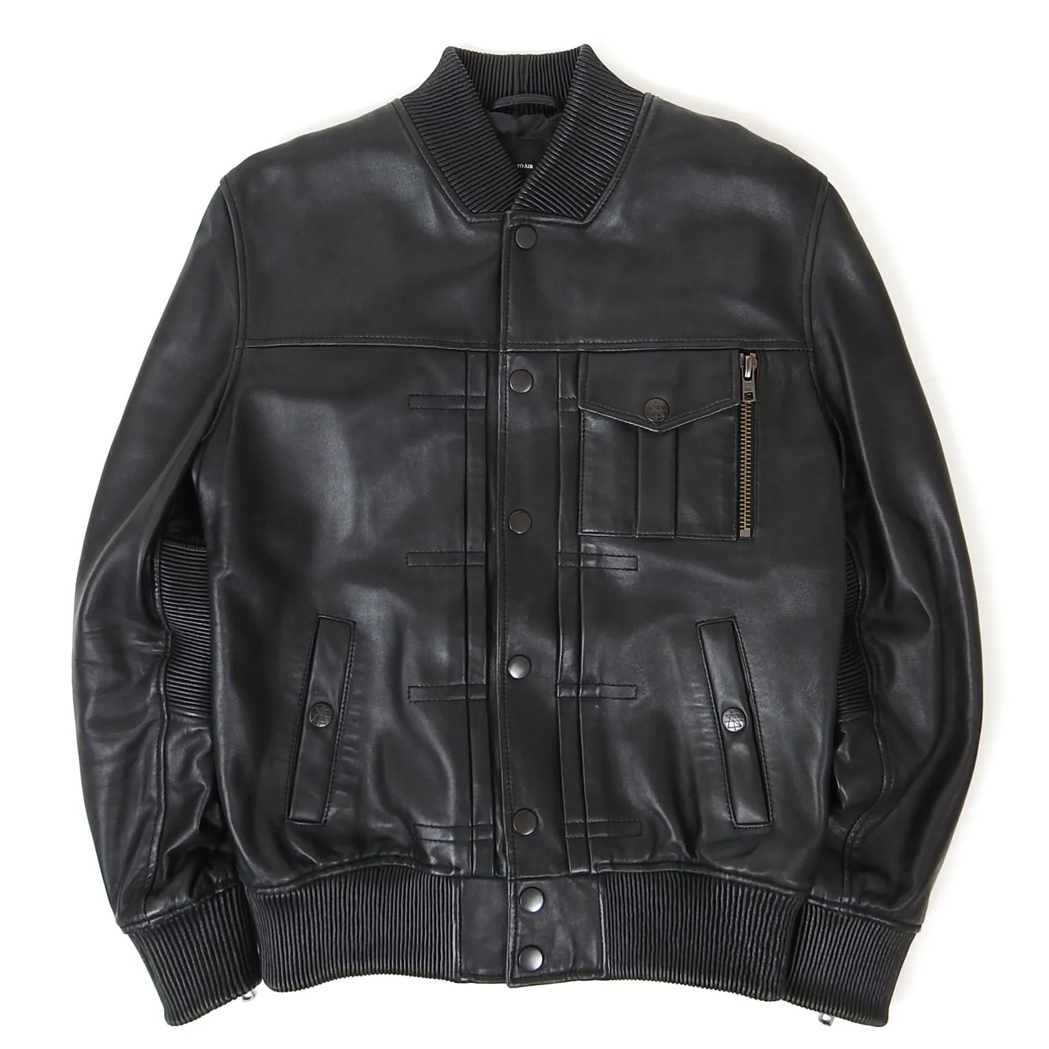 Surface To Air Leather Bomber Jacket Size Medium