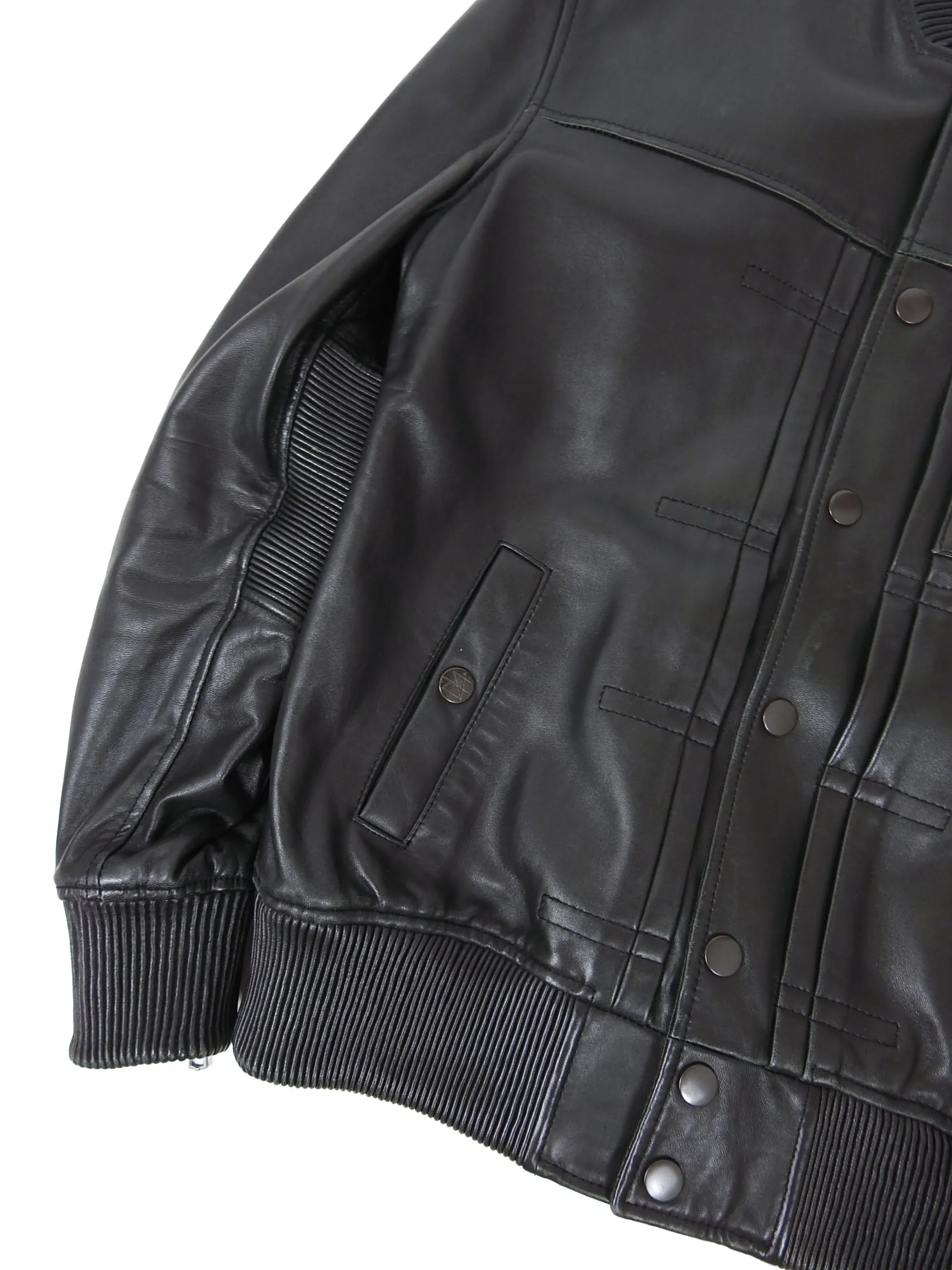 Surface To Air Leather Bomber Jacket Size Medium