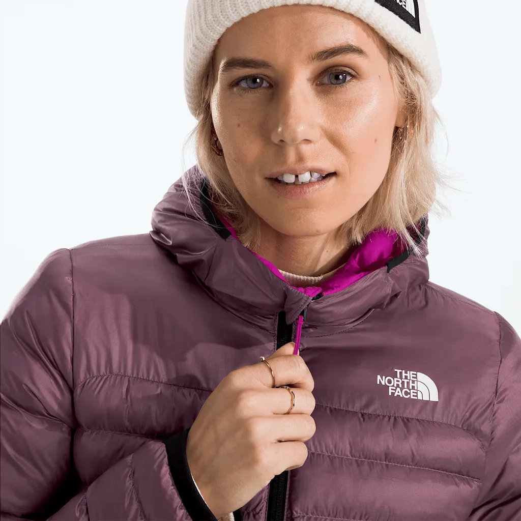 Terra peak women's hooded jacket - Midnight mauve