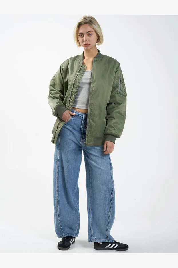 THRILLS UNION OVERSIZED BOMBER - MILD ARMY