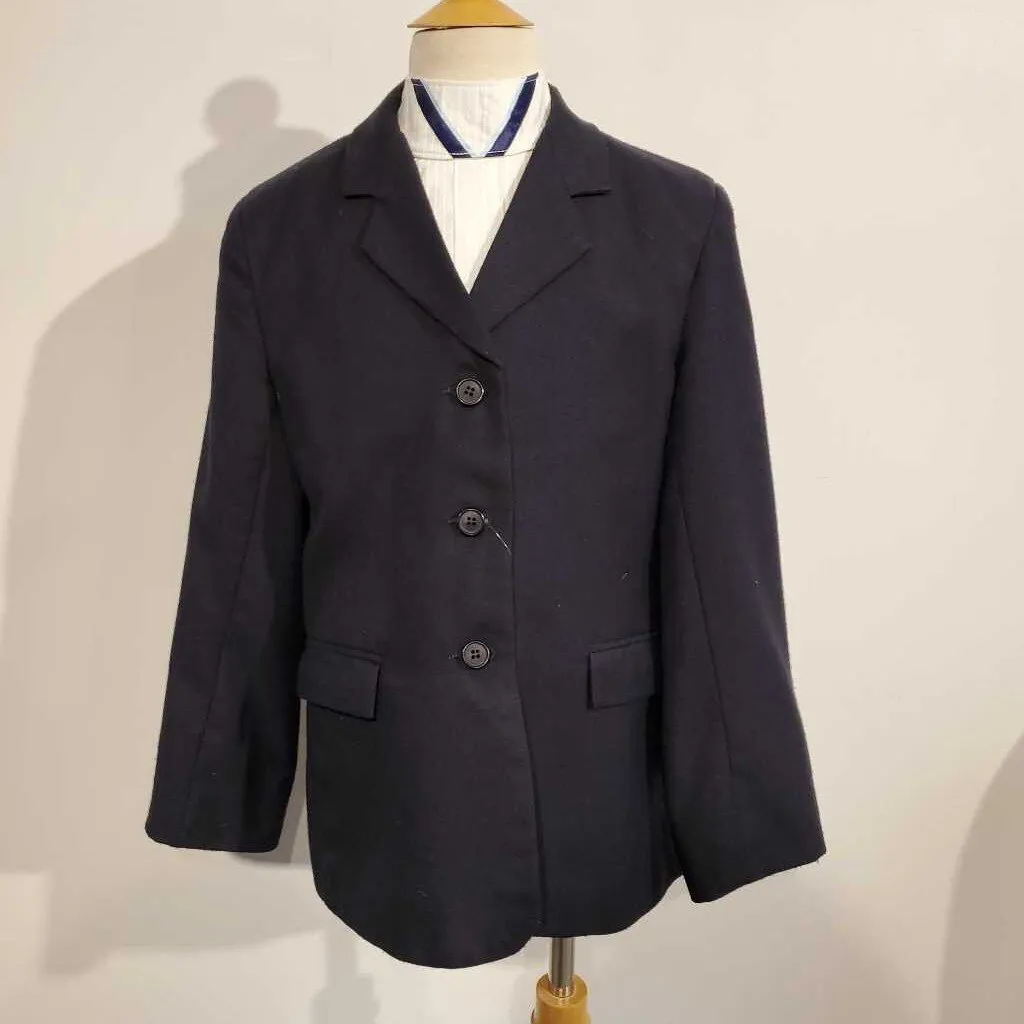 TuffRider Navy Hunt Coat Kids 14