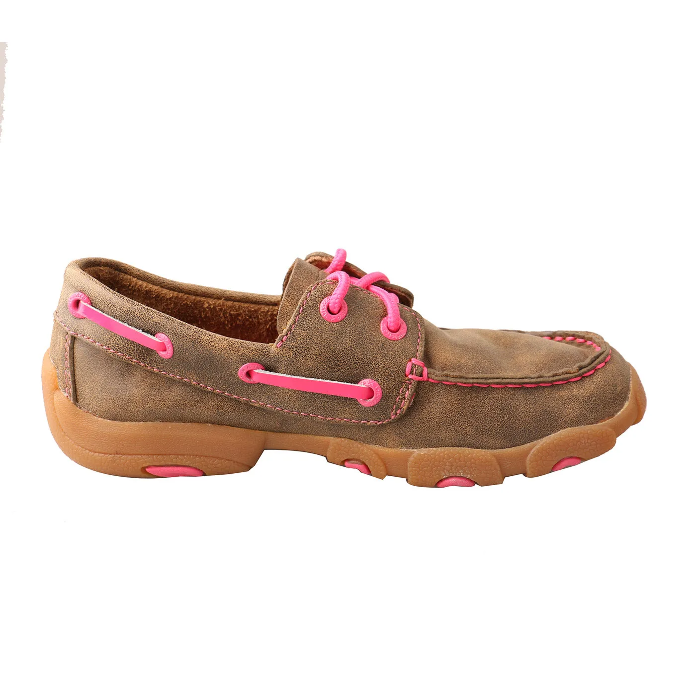 Twisted X Kid's Bomber and Neon Pink Boat Shoe