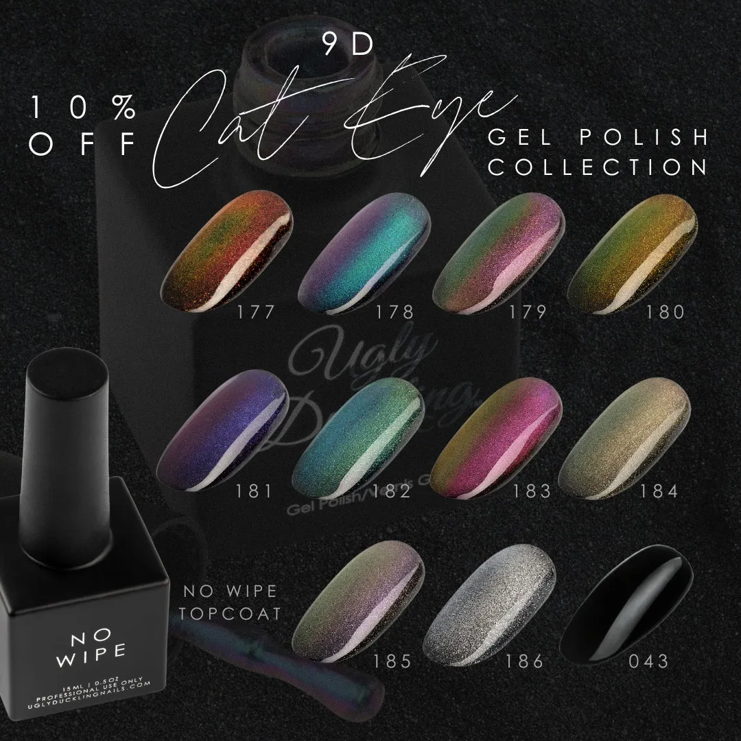 UD Gel Polish - 9D Cat Eye Collection (11 pc   No Wipe Top Coat)