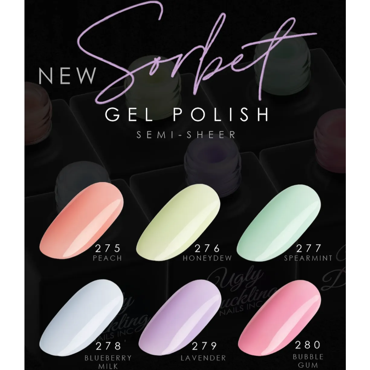 UD Gel Polish - Sorbet 6pc Collection 275-280