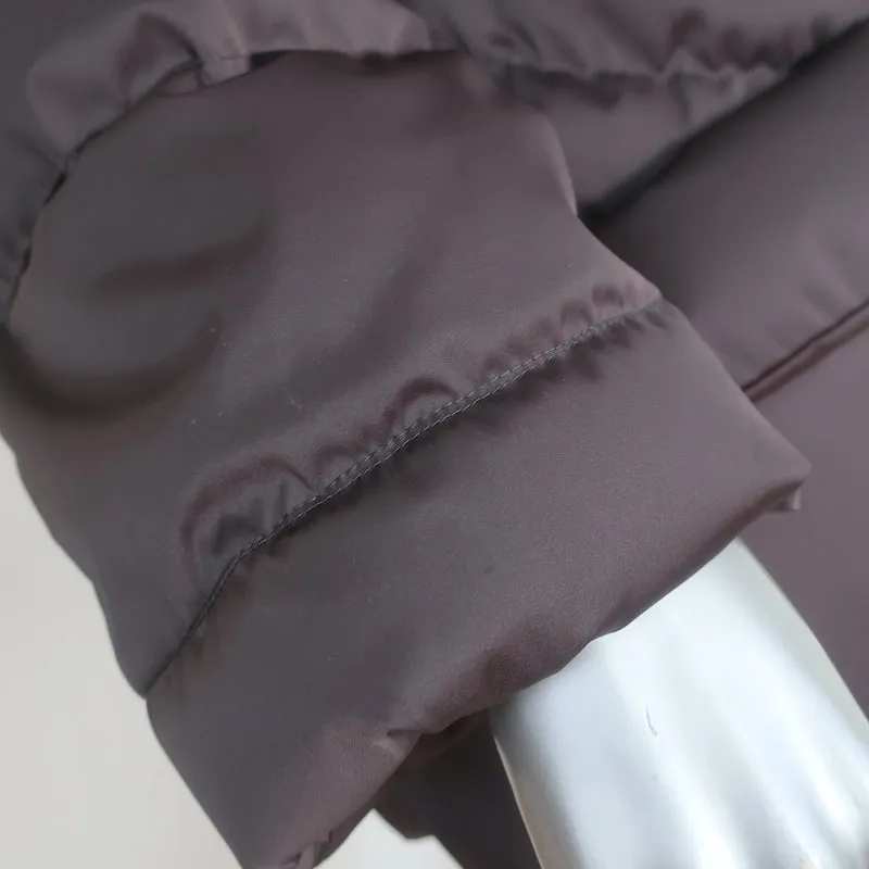 Uniqlo  J Jil Sander Down Puffer Jacket Dark Brown Size Small