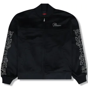UNQUOTE VELOUR JACKET (BLACK)