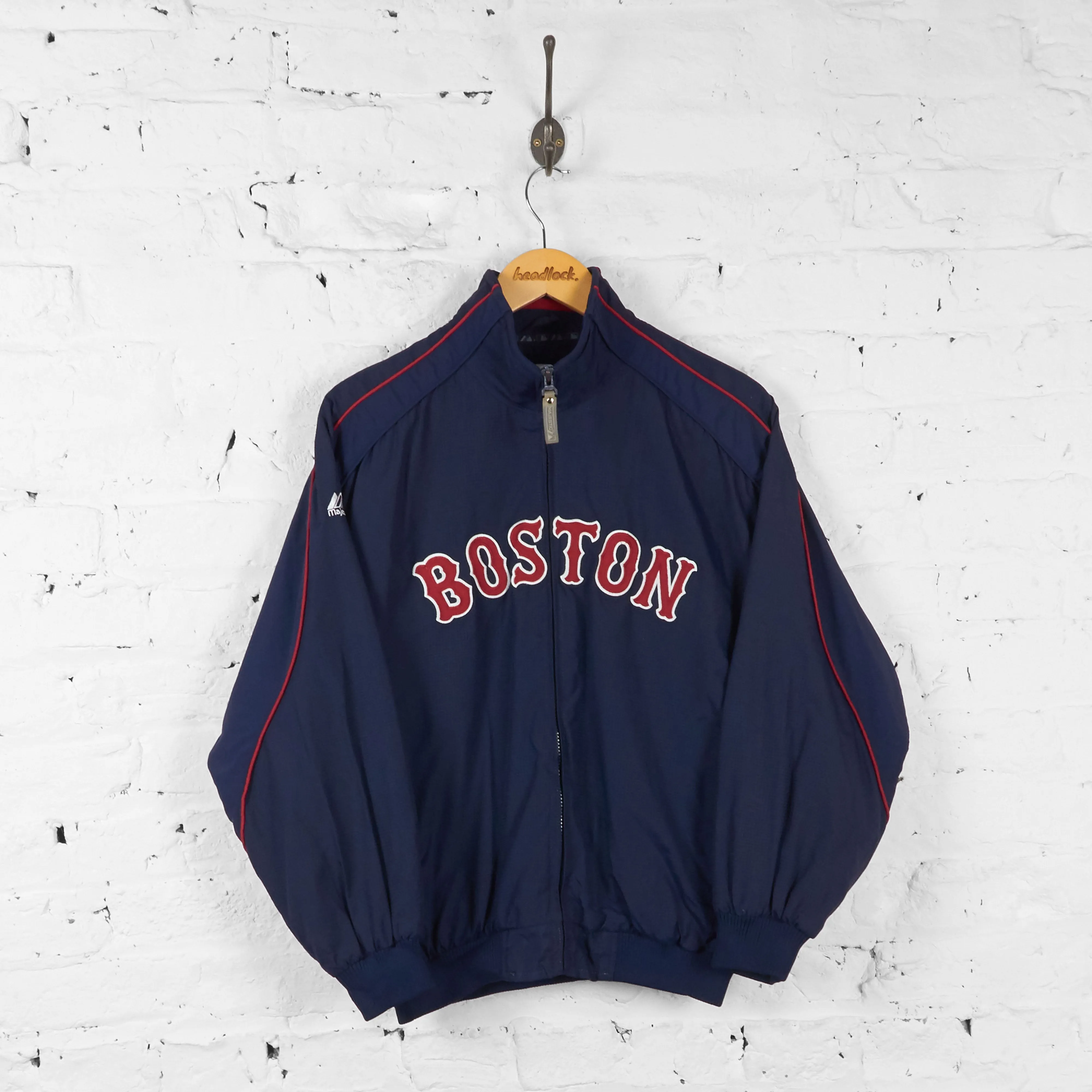 Vintage Boston Red Sox Baseball Jacket - Navy - L