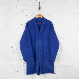 Vintage Long Chore Jacket - Blue - L
