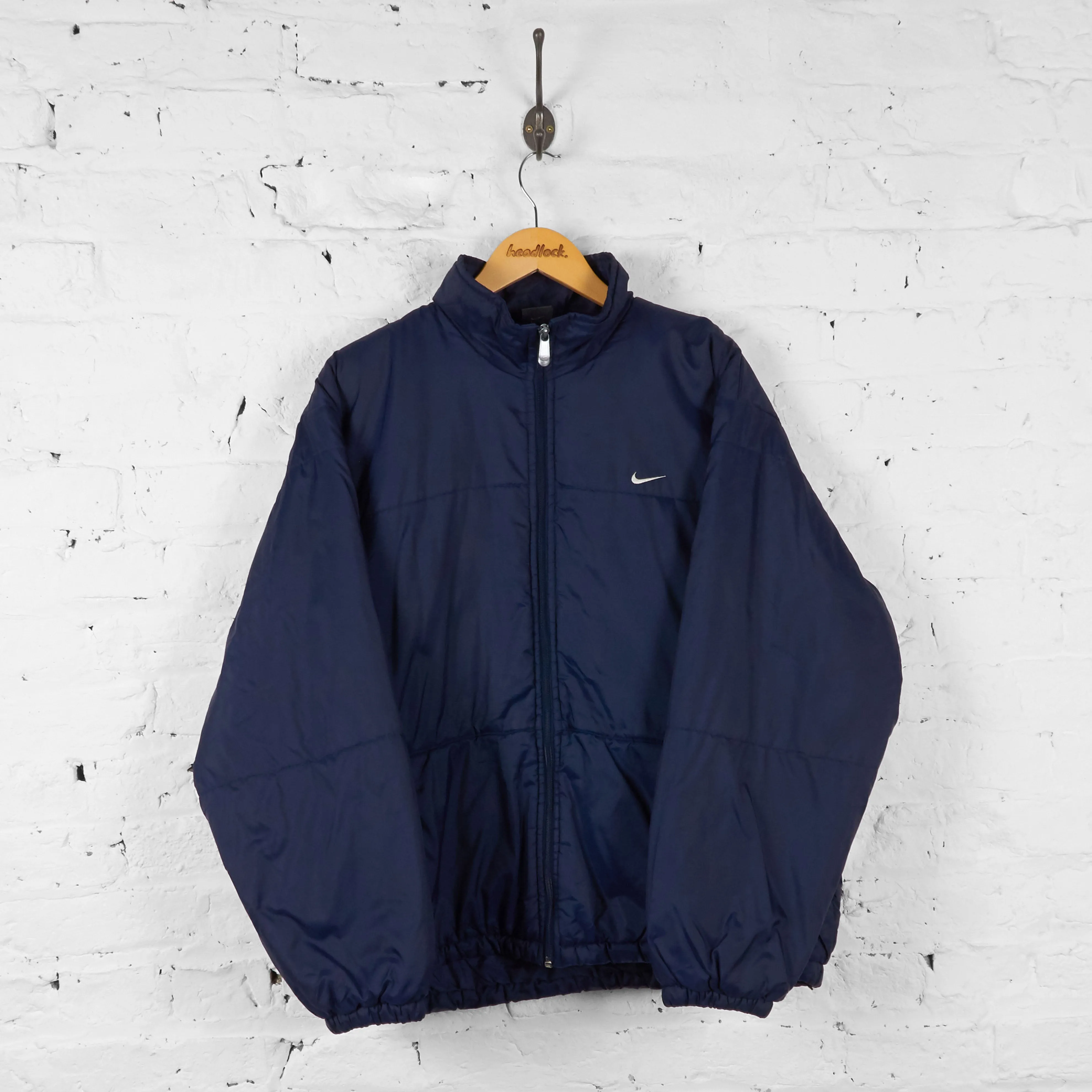 Vintage Nike Padded Jacket - Navy - L