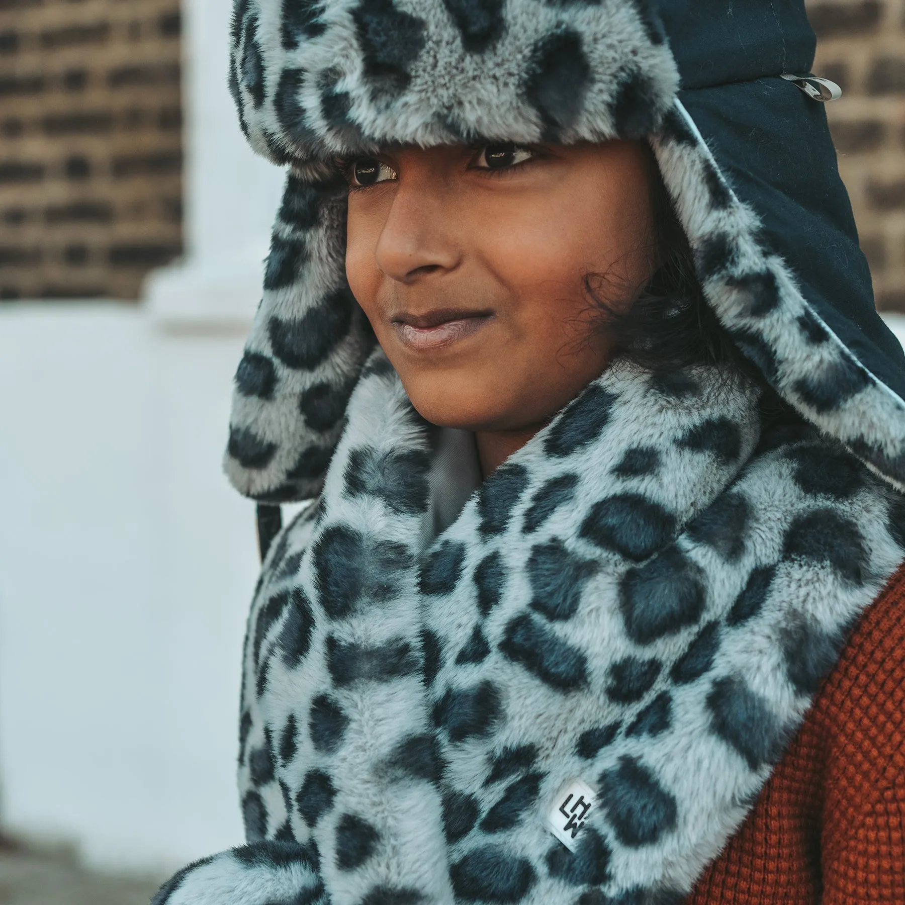 Voyager Kids Scarf: Leopard