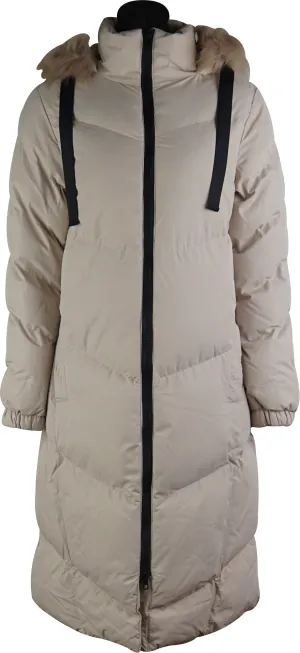 Weekend Vibes Andora Womens Long Jacket - Beige