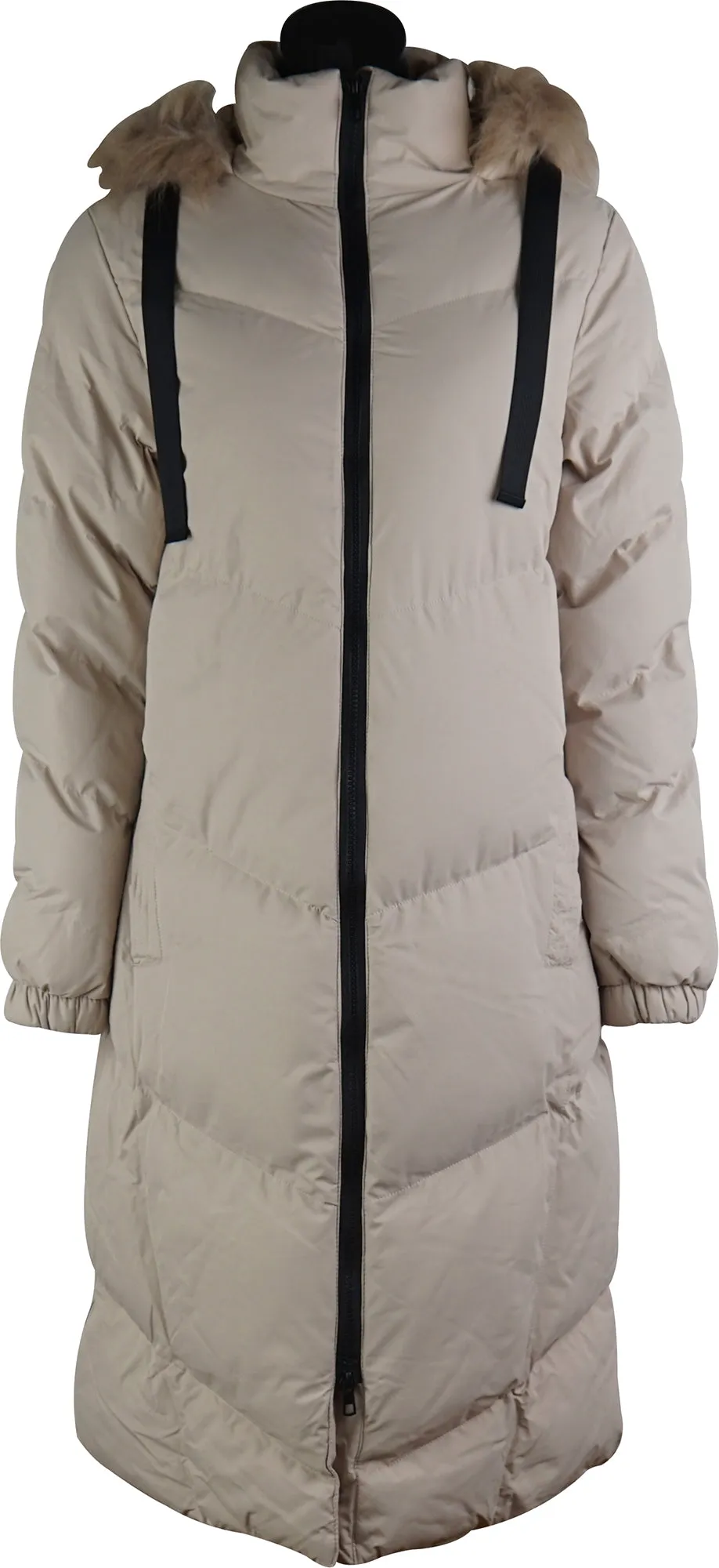 Weekend Vibes Andora Womens Long Jacket - Beige