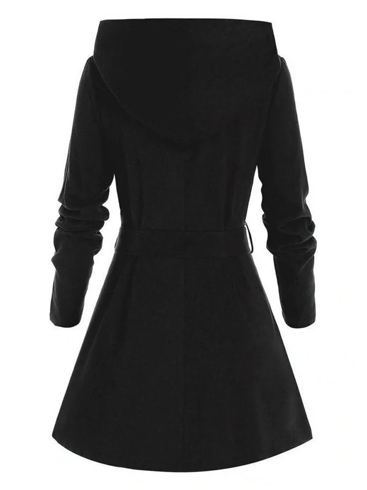 Women's Classy Mid Length Hooded Coats