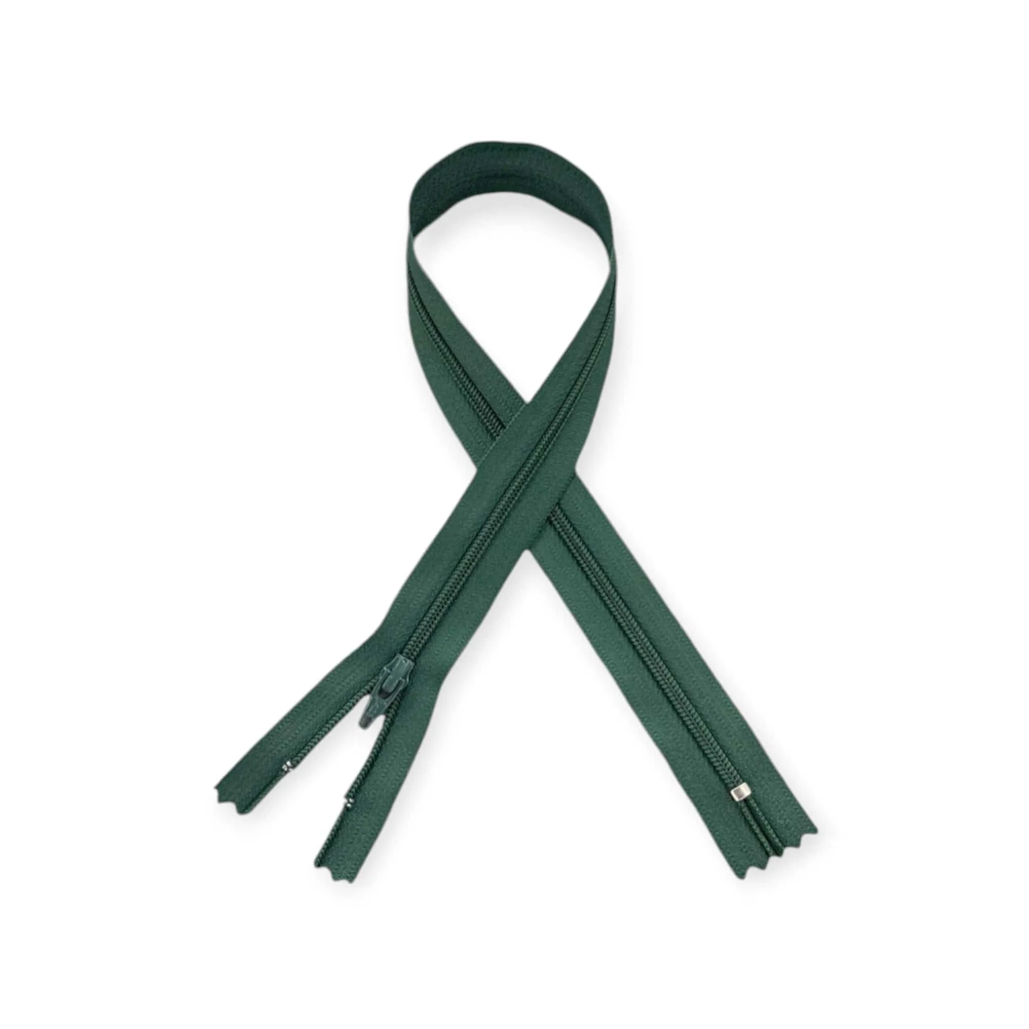 YKK Nylon Zip Bottle Green