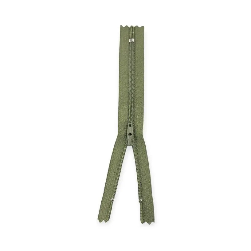 YKK Nylon Zip Olive