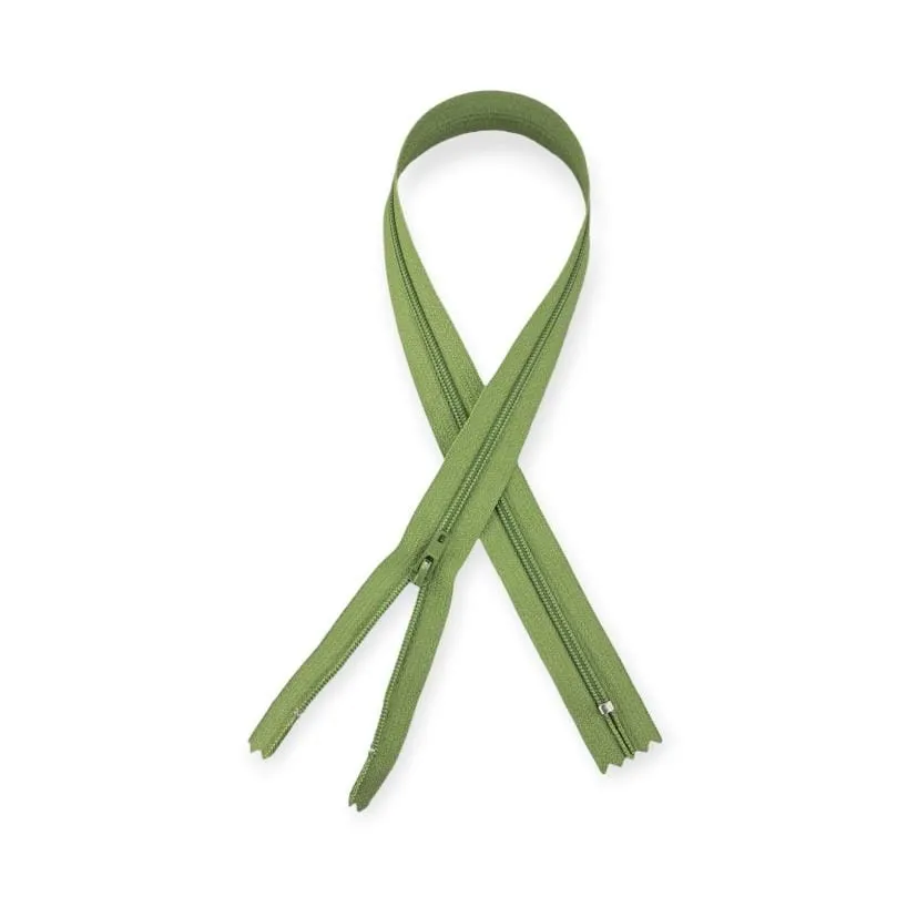 YKK Nylon Zip Olive