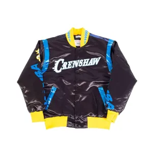 YOUTH ALT KOBE CRENSHAW SATIN JACKET BLACK