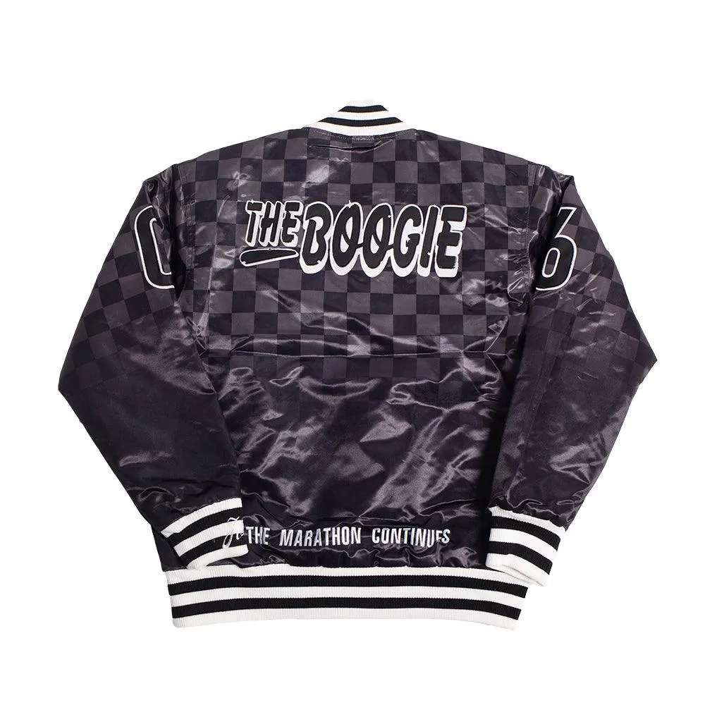 YOUTH BOOGIE CRENSHAW SATIN JACKET BLACK