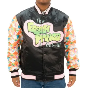 YOUTH FRESH PRINCE RETRO SATIN JACKET (BLACK)